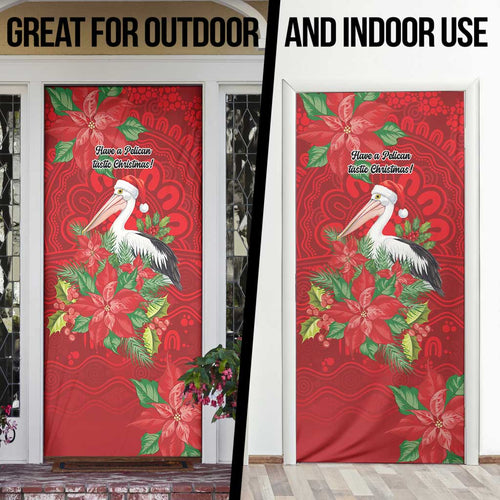 Australian Pelican Door Cover Aboriginal Inspired Christmas - Aussie Hoodie
