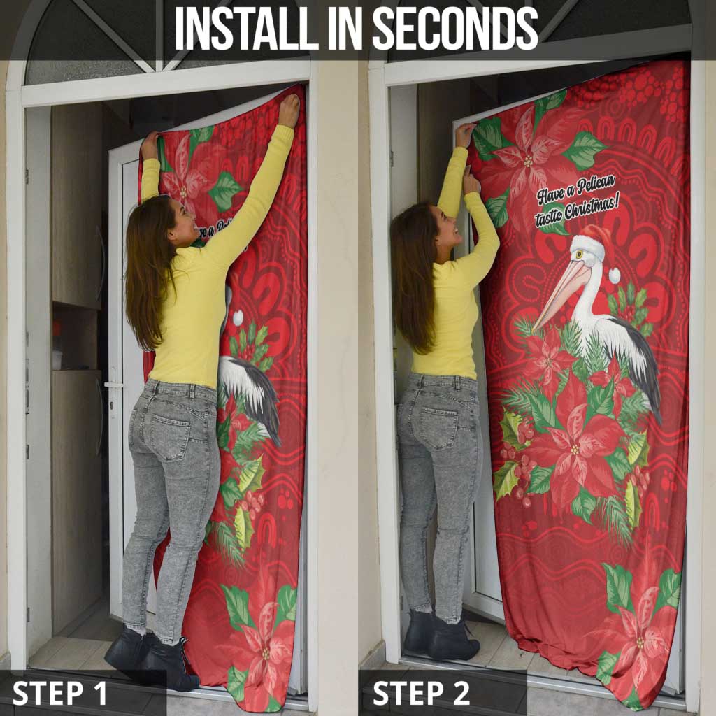 Australian Pelican Door Cover Aboriginal Inspired Christmas - Aussie Hoodie