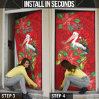 Australian Pelican Door Cover Aboriginal Inspired Christmas - Aussie Hoodie