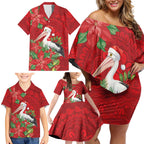 Australian Pelican Family Matching Off Shoulder Short Dress and Hawaiian Shirt Aboriginal Inspired Christmas - Aussie Hoodie