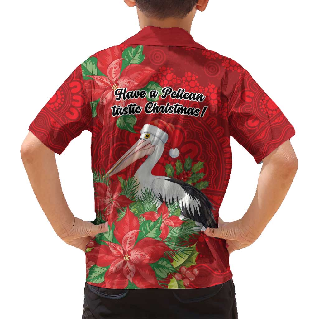 Australian Pelican Family Matching Off Shoulder Short Dress and Hawaiian Shirt Aboriginal Inspired Christmas - Aussie Hoodie