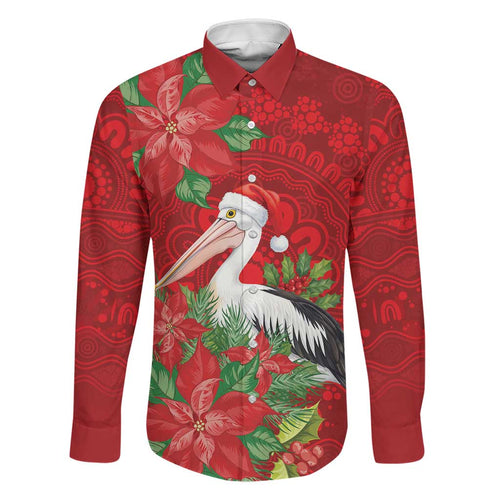 Australian Pelican Family Matching Puletasi and Hawaiian Shirt Aboriginal Inspired Christmas - Aussie Hoodie