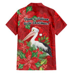 Australian Pelican Family Matching Short Sleeve Bodycon Dress and Hawaiian Shirt Aboriginal Inspired Christmas - Aussie Hoodie