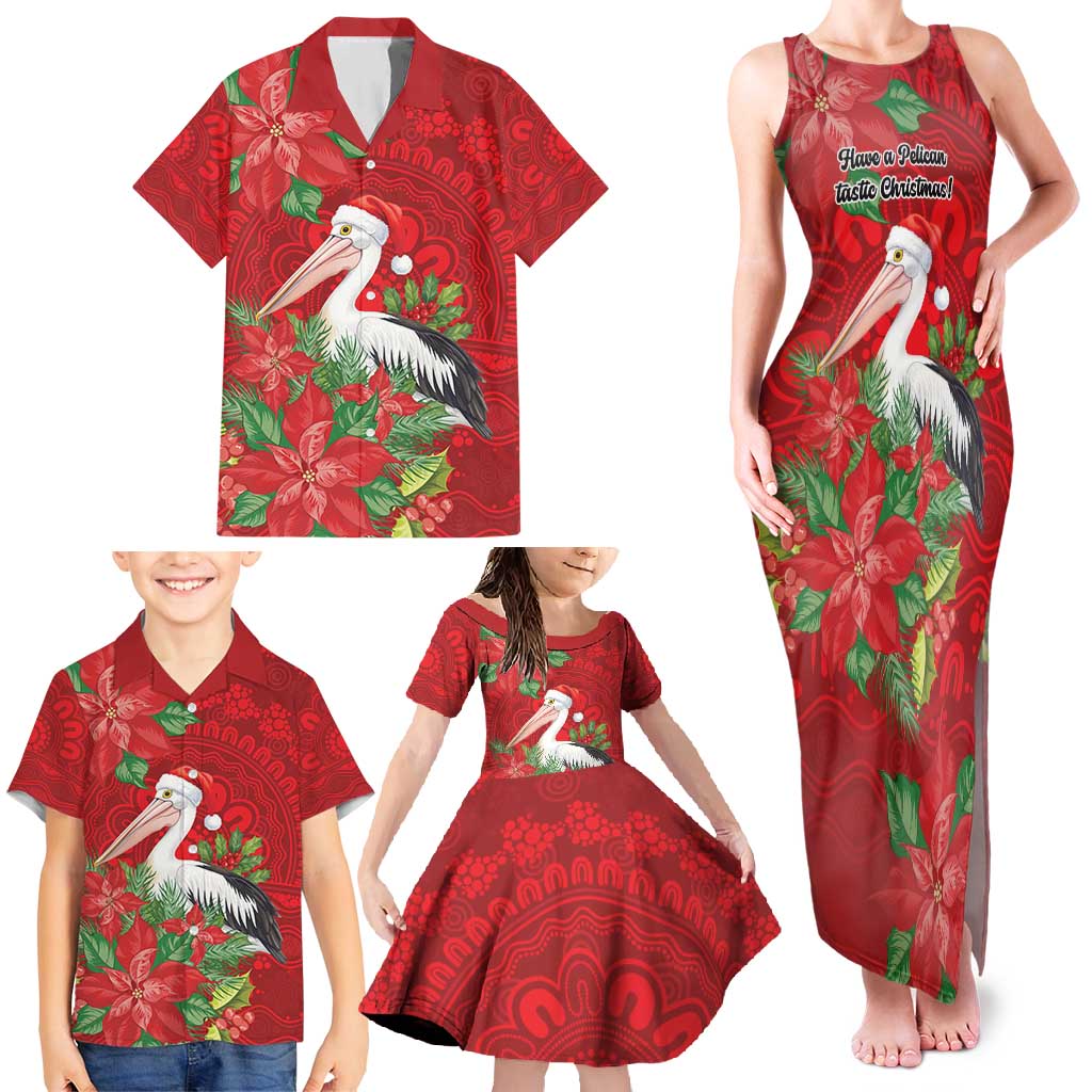 Australian Pelican Family Matching Tank Maxi Dress and Hawaiian Shirt Aboriginal Inspired Christmas - Aussie Hoodie