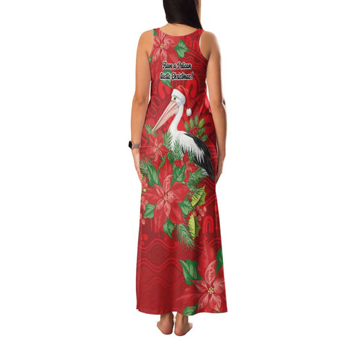 Australian Pelican Family Matching Tank Maxi Dress and Hawaiian Shirt Aboriginal Inspired Christmas - Aussie Hoodie