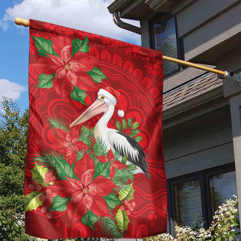 Australian Pelican Garden Flag Aboriginal Inspired Christmas - Aussie Hoodie
