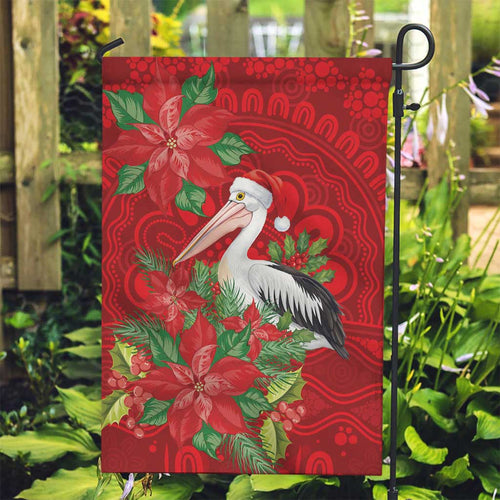 Australian Pelican Garden Flag Aboriginal Inspired Christmas - Aussie Hoodie