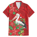 Australian Pelican Hawaiian Shirt Aboriginal Inspired Christmas - Aussie Hoodie