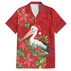 Australian Pelican Hawaiian Shirt Aboriginal Inspired Christmas - Aussie Hoodie