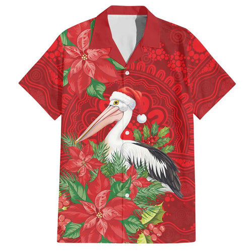 Australian Pelican Hawaiian Shirt Aboriginal Inspired Christmas - Aussie Hoodie