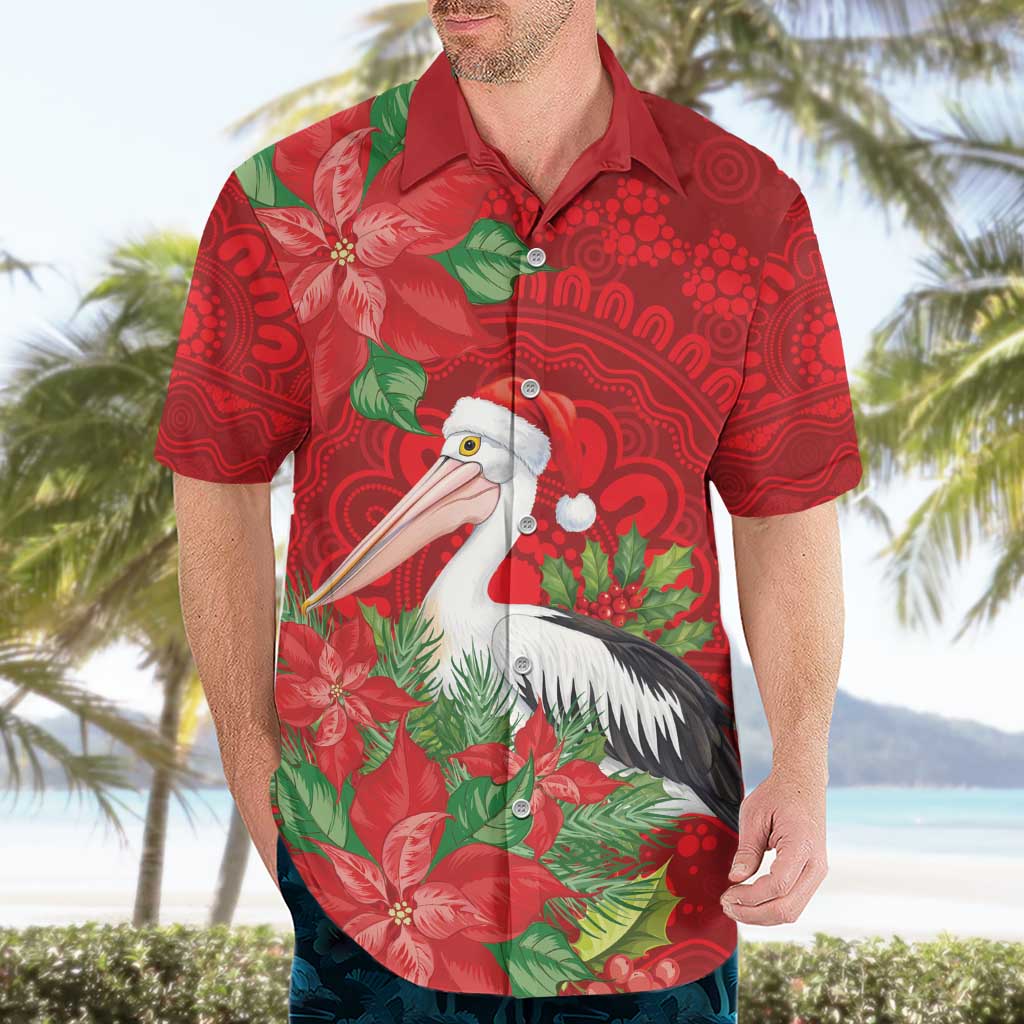 Australian Pelican Hawaiian Shirt Aboriginal Inspired Christmas - Aussie Hoodie