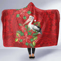 Australian Pelican Hooded Blanket Aboriginal Inspired Christmas - Aussie Hoodie