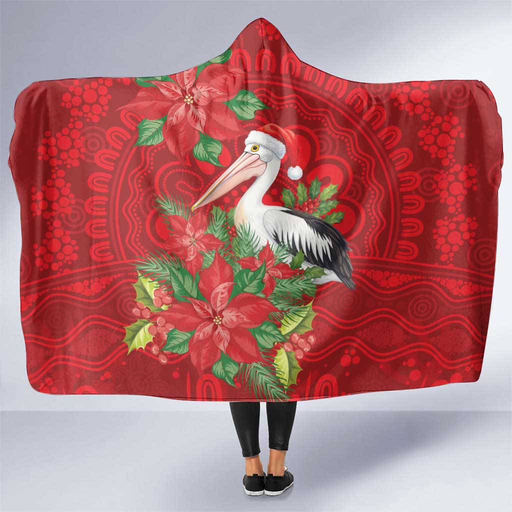 Australian Pelican Hooded Blanket Aboriginal Inspired Christmas - Aussie Hoodie