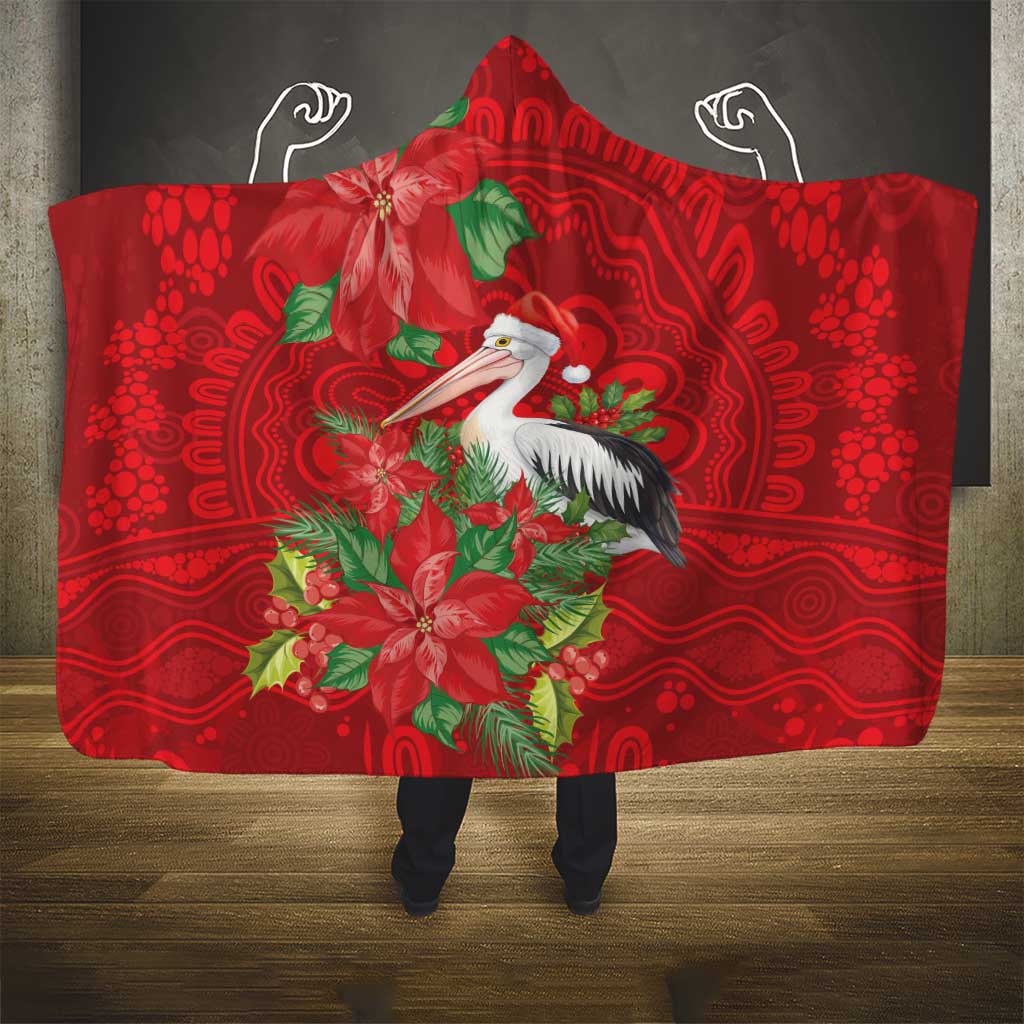 Australian Pelican Hooded Blanket Aboriginal Inspired Christmas - Aussie Hoodie