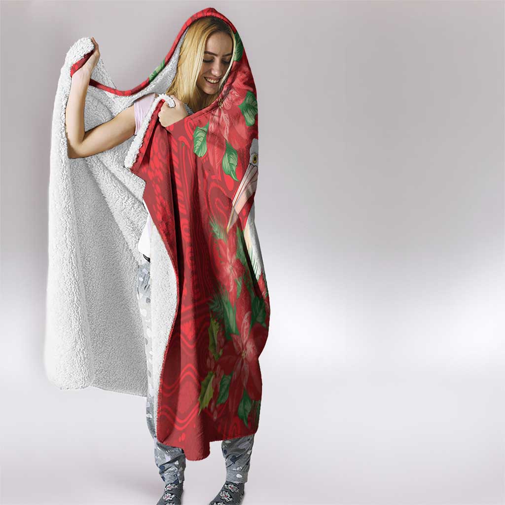 Australian Pelican Hooded Blanket Aboriginal Inspired Christmas - Aussie Hoodie