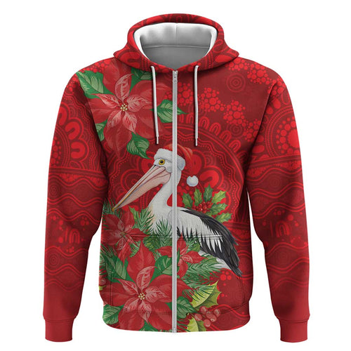 Australian Pelican Hoodie Aboriginal Inspired Christmas - Aussie Hoodie