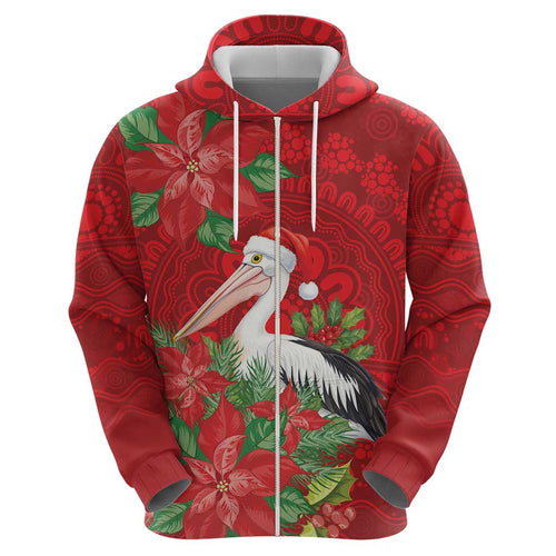 Australian Pelican Hoodie Aboriginal Inspired Christmas - Aussie Hoodie