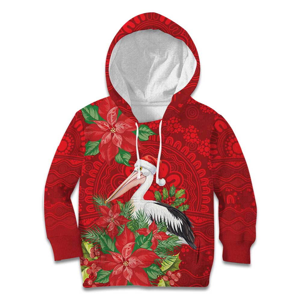 Australian Pelican Kid Hoodie Aboriginal Inspired Christmas - Aussie Hoodie