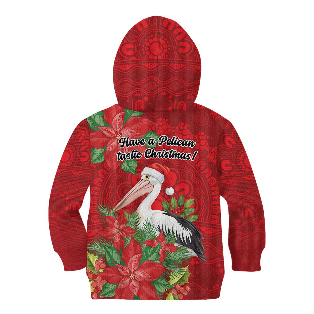 Australian Pelican Kid Hoodie Aboriginal Inspired Christmas - Aussie Hoodie