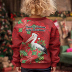 Australian Pelican Kid Ugly Christmas Sweater Aboriginal Inspired Christmas - Aussie Hoodie