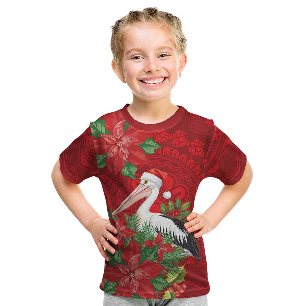 Australian Pelican Kid T Shirt Aboriginal Inspired Christmas - Aussie Hoodie