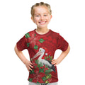 Australian Pelican Kid T Shirt Aboriginal Inspired Christmas - Aussie Hoodie