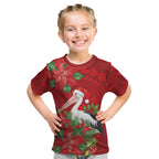Australian Pelican Kid T Shirt Aboriginal Inspired Christmas - Aussie Hoodie