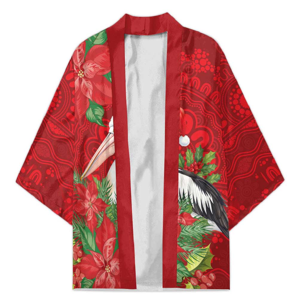 Australian Pelican Kimono Aboriginal Inspired Christmas - Aussie Hoodie