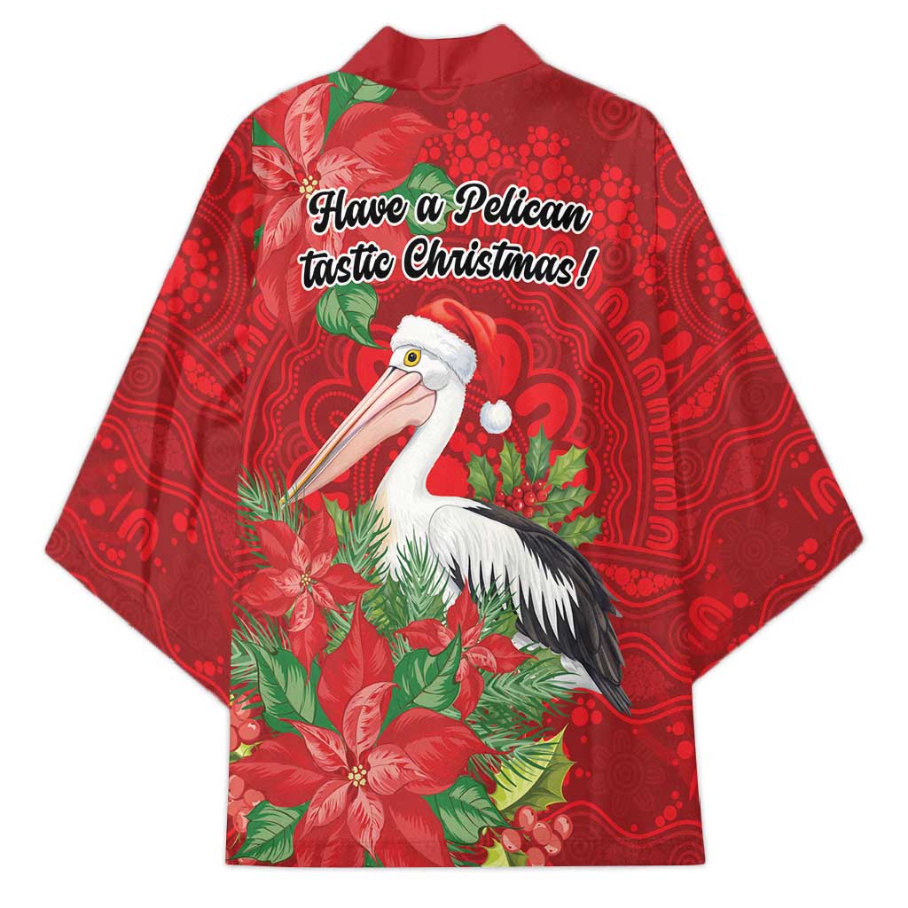 Australian Pelican Kimono Aboriginal Inspired Christmas - Aussie Hoodie