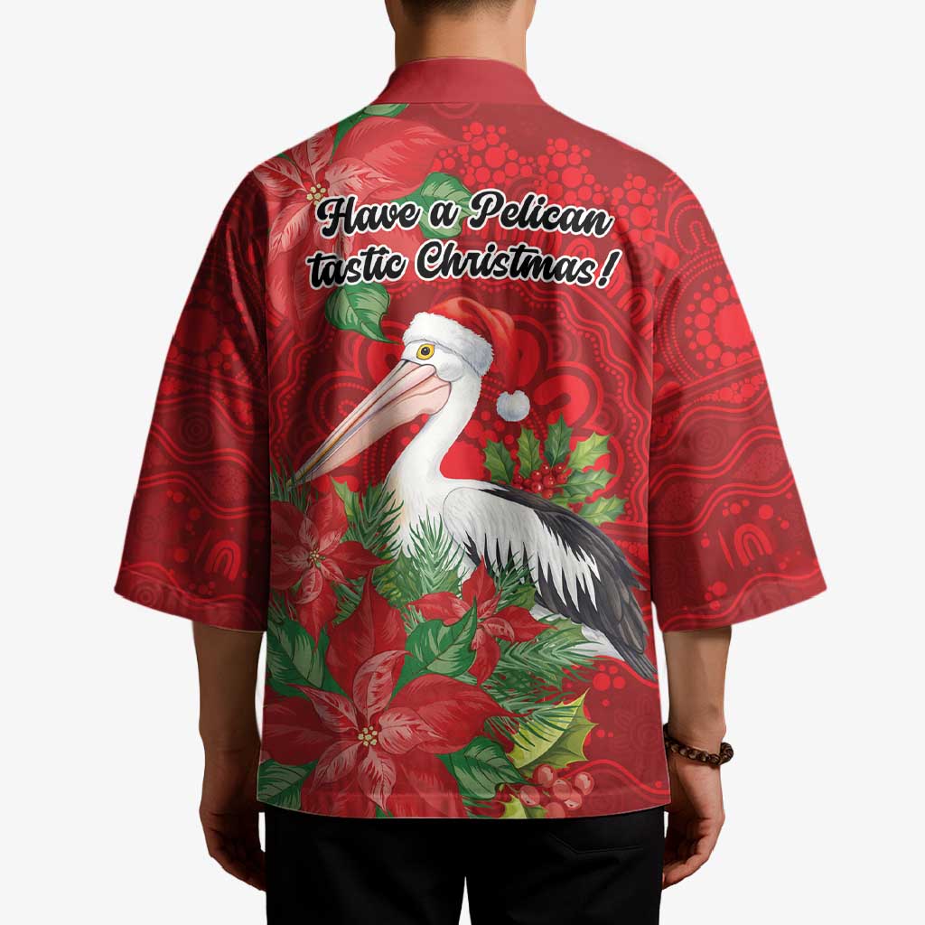 Australian Pelican Kimono Aboriginal Inspired Christmas - Aussie Hoodie