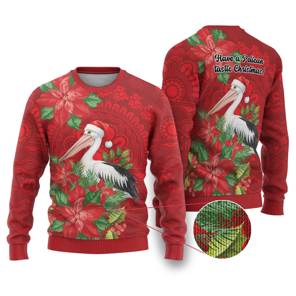 Australian Pelican Ugly Christmas Sweater Aboriginal Inspired Christmas - Aussie Hoodie