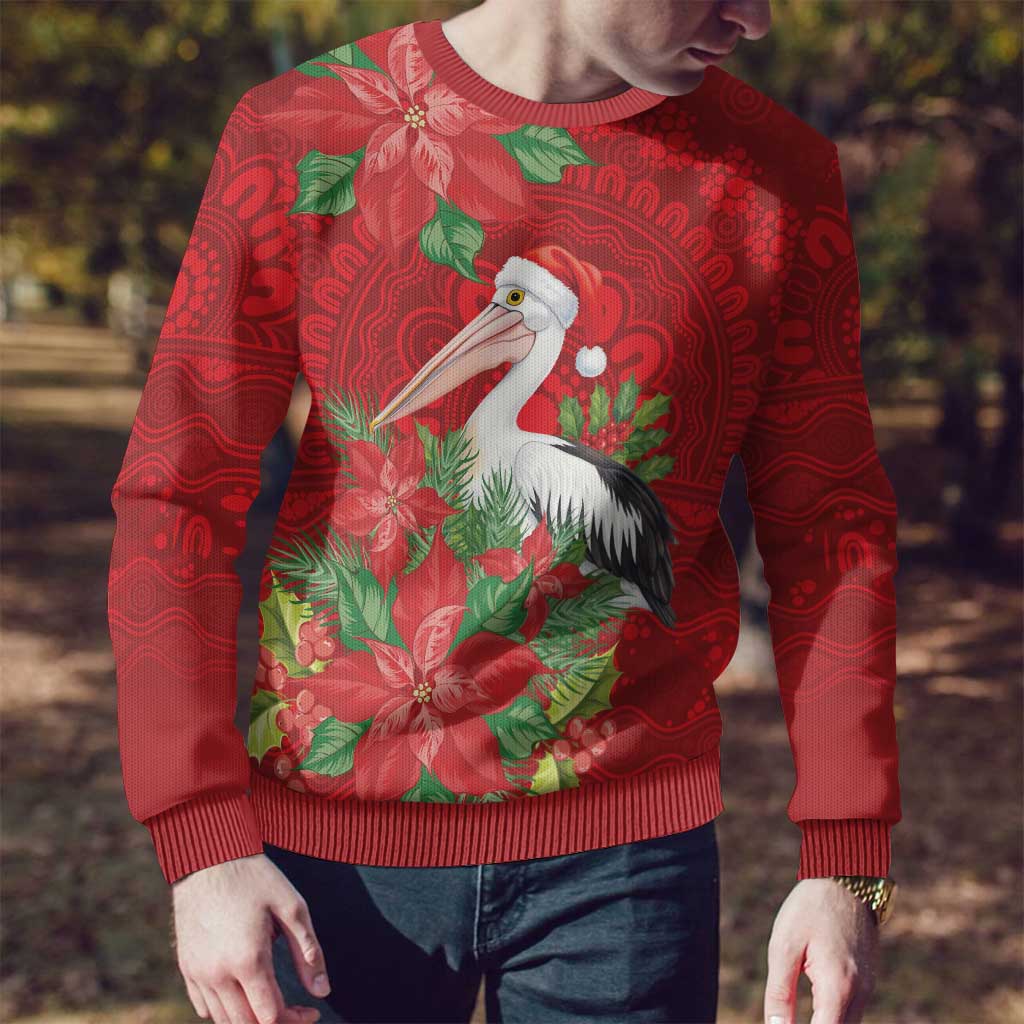 Australian Pelican Ugly Christmas Sweater Aboriginal Inspired Christmas - Aussie Hoodie