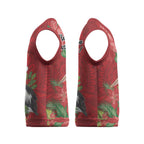 Australian Pelican Christmas Knitted V-Neck Vest Aboriginal Inspired Christmas - Aussie Hoodie