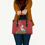 Australian Pelican Leather Bag Aboriginal Inspired Christmas - Aussie Hoodie
