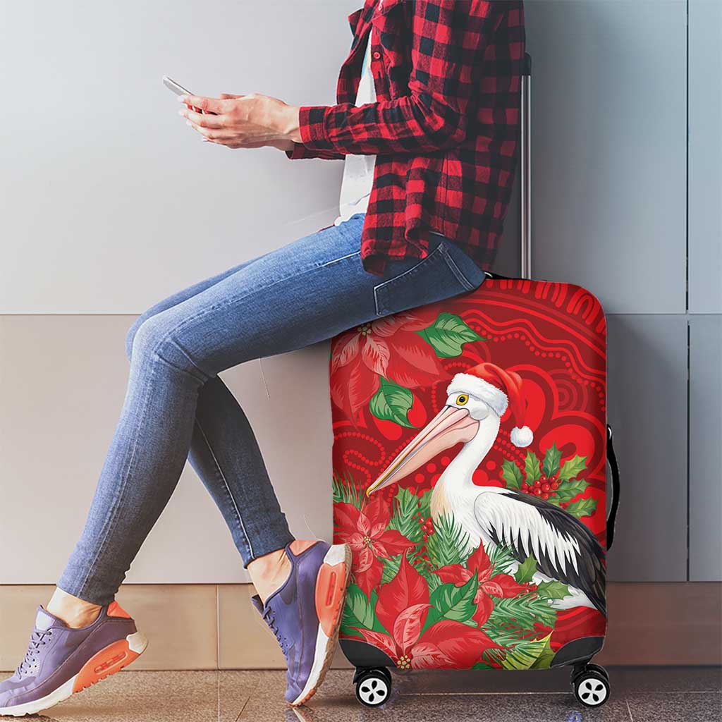 Australian Pelican Luggage Cover Aboriginal Inspired Christmas - Aussie Hoodie