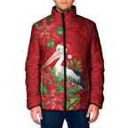 Australian Pelican Padded Jacket Aboriginal Inspired Christmas - Aussie Hoodie