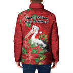 Australian Pelican Padded Jacket Aboriginal Inspired Christmas - Aussie Hoodie