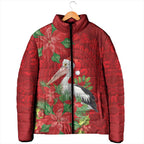 Australian Pelican Padded Jacket Aboriginal Inspired Christmas - Aussie Hoodie
