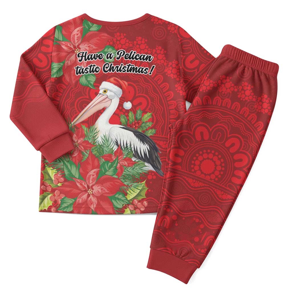 Australian Pelican Christmas Pajama Set Aboriginal Inspired Christmas - Aussie Hoodie
