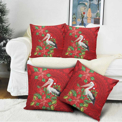 Australian Pelican Pillow Cover Aboriginal Inspired Christmas - Aussie Hoodie