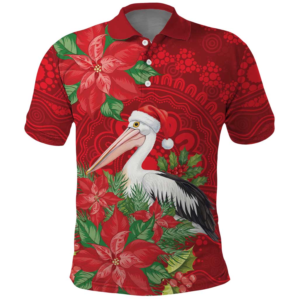 Australian Pelican Polo Shirt Aboriginal Inspired Christmas - Aussie Hoodie