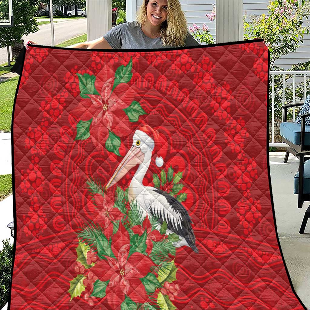 Australian Pelican Quilt Aboriginal Inspired Christmas - Aussie Hoodie