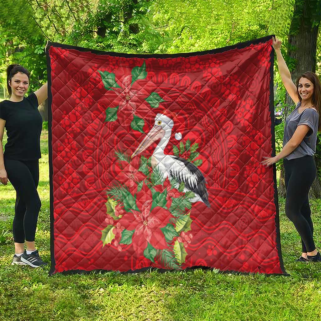 Australian Pelican Quilt Aboriginal Inspired Christmas - Aussie Hoodie