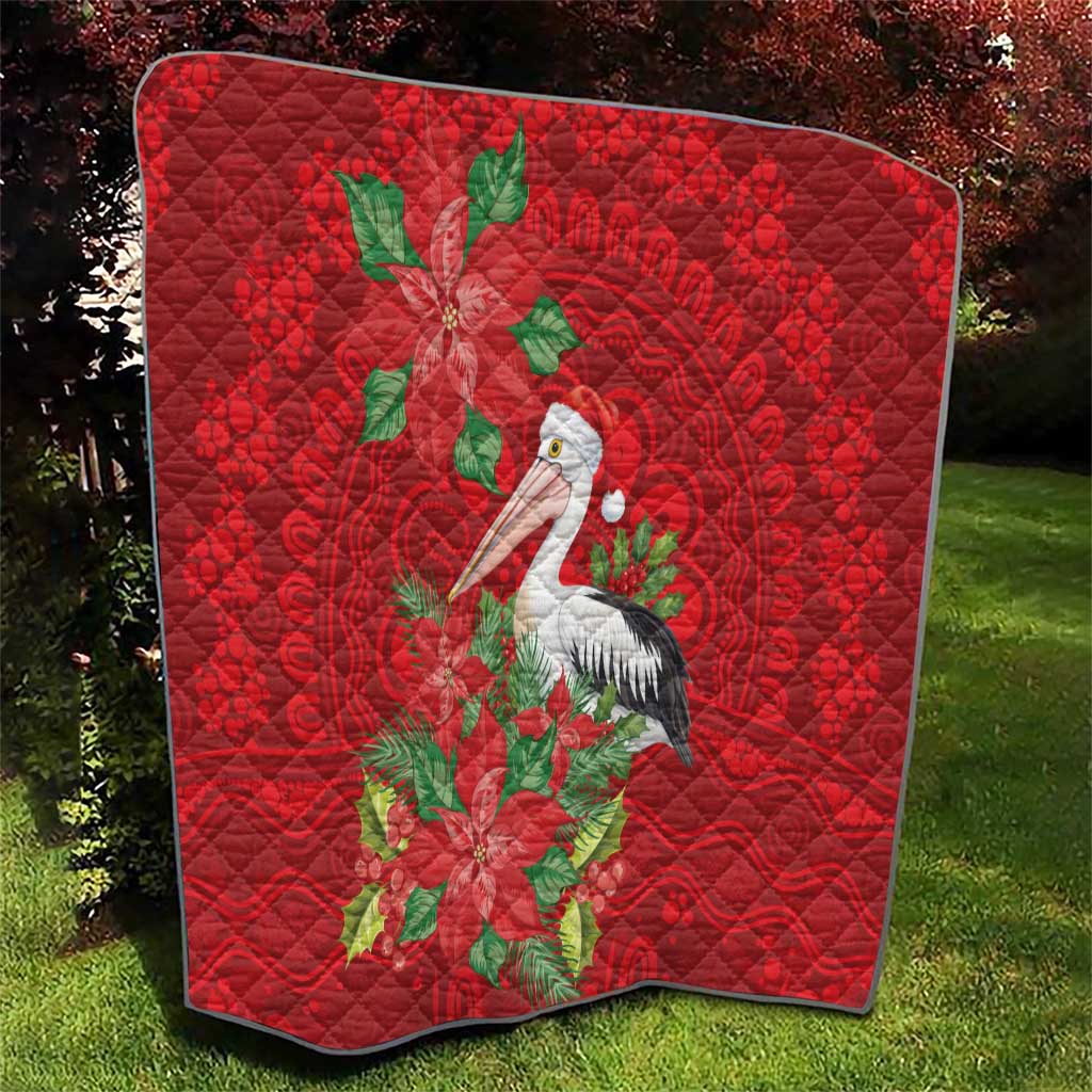 Australian Pelican Quilt Aboriginal Inspired Christmas - Aussie Hoodie