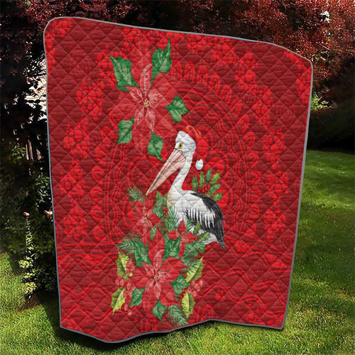 Australian Pelican Quilt Aboriginal Inspired Christmas - Aussie Hoodie