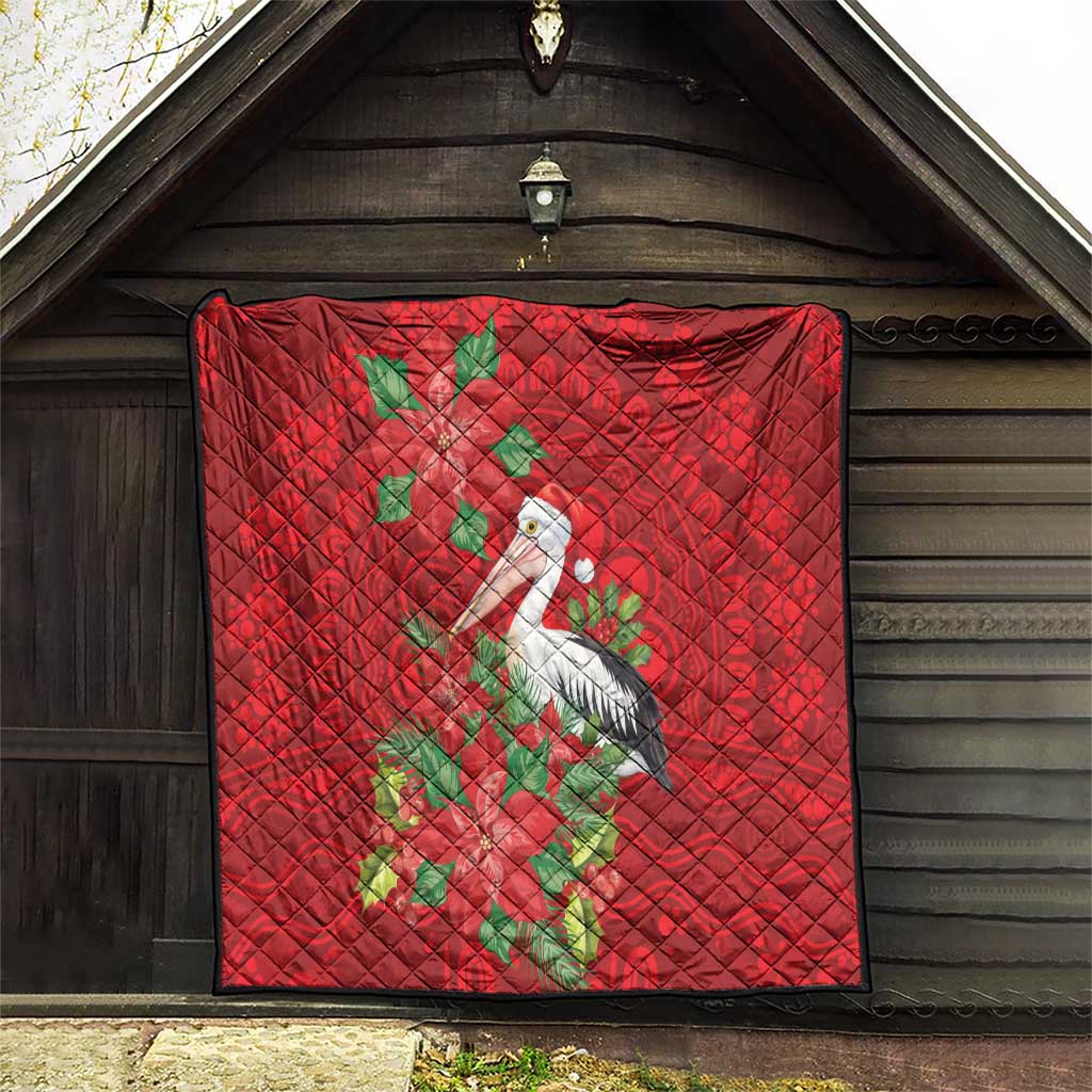 Australian Pelican Quilt Aboriginal Inspired Christmas - Aussie Hoodie