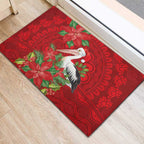 Australian Pelican Rubber Doormat Aboriginal Inspired Christmas - Aussie Hoodie