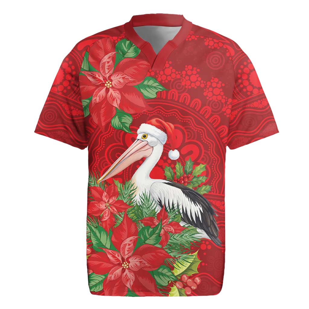 Australian Pelican Rugby Jersey Aboriginal Inspired Christmas - Aussie Hoodie