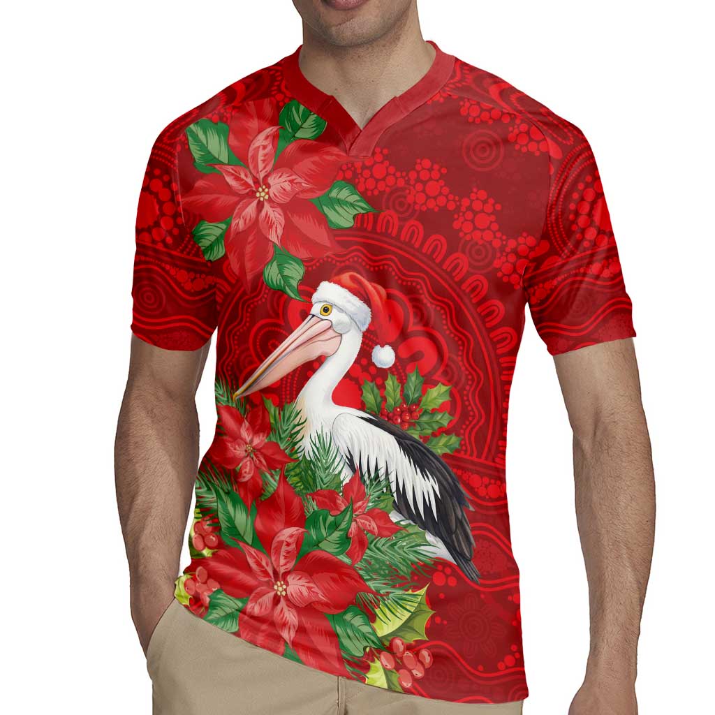 Australian Pelican Rugby Jersey Aboriginal Inspired Christmas - Aussie Hoodie