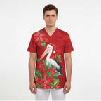 Australian Pelican Scrub Top Aboriginal Inspired Christmas - Aussie Hoodie